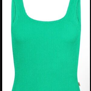 Lolita crinkle  Ribbed Fitted Tank Top. Anthropologie. Araminta James